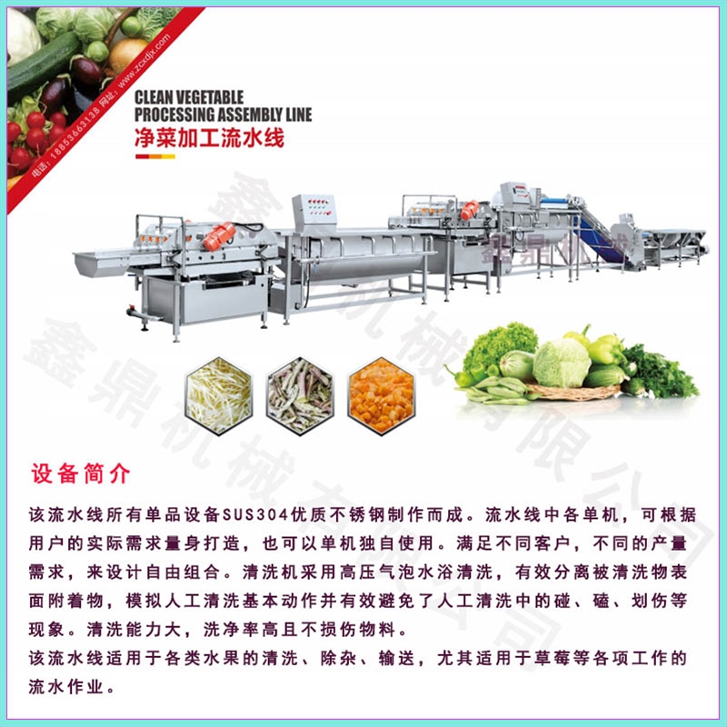 净菜加工自动化加工设备